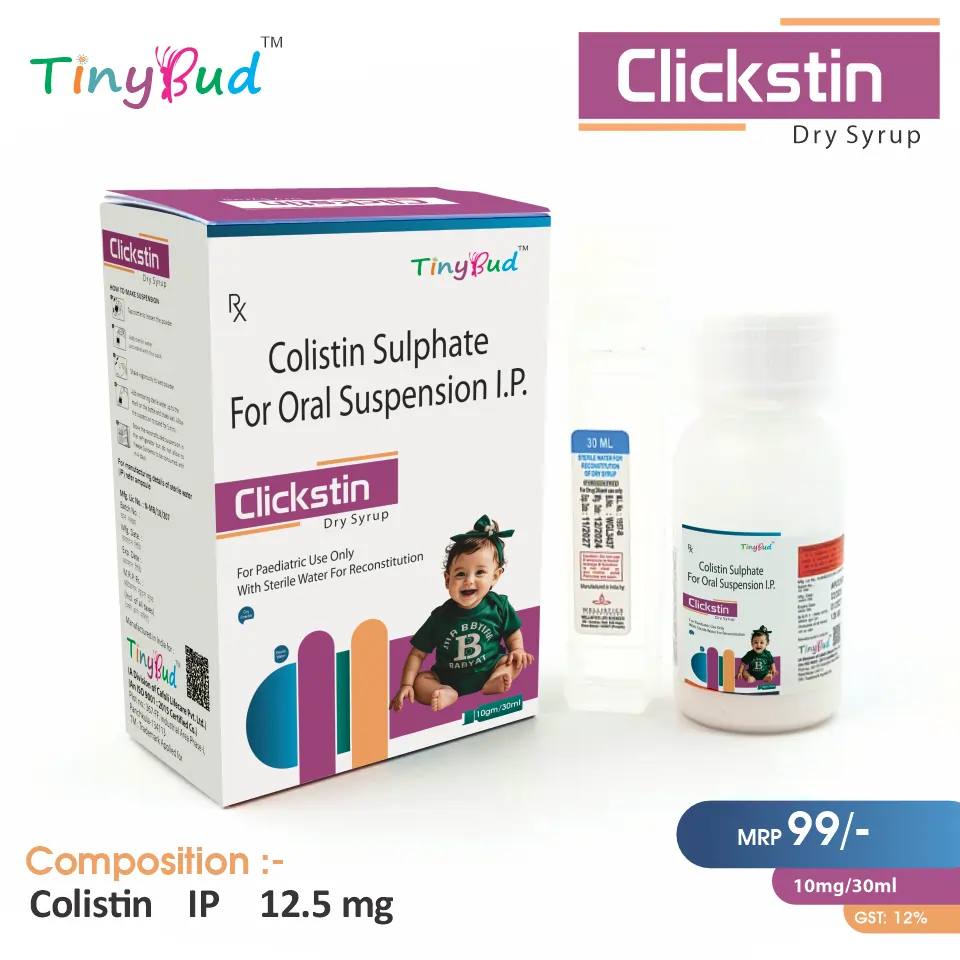 Colistin Sulphate 12.5mg | Best price for PCD Pharma Franchise | Pediatric antibiotic for multidrug-resistant infections